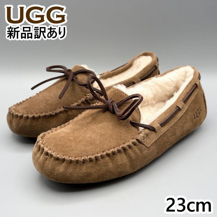 UGG モカシンスリッポン ムートンシューズ チェスナット USA6/JP23cm