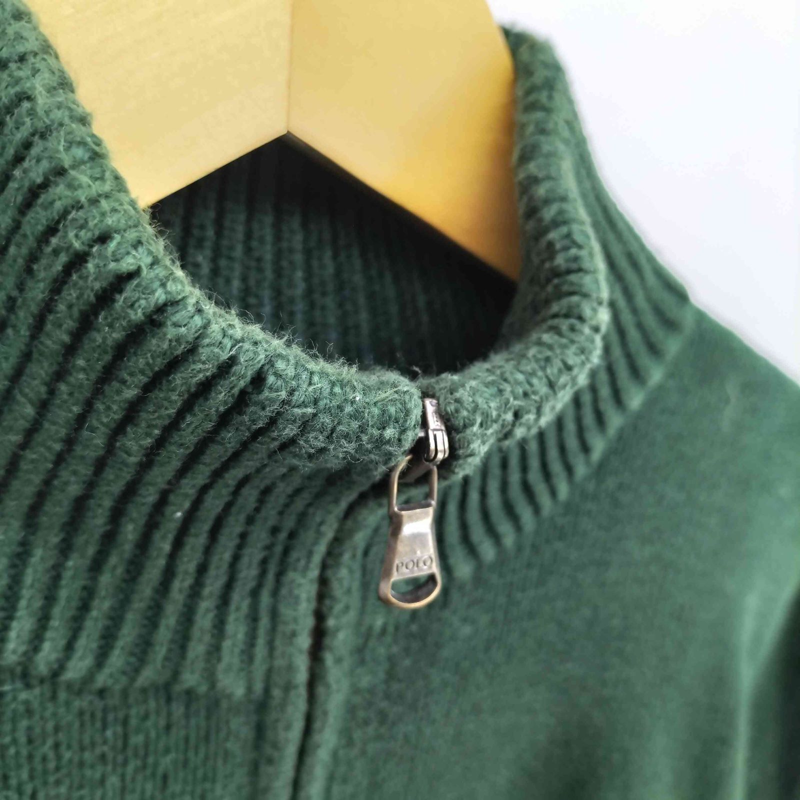 希少✨️ポロバイラルフローレン 90s ハーフジップニット 柔らか ラムウール ポロバイラルフローレン Polo by RALPH LAUREN 90S ポニー刺繍 ハーフ