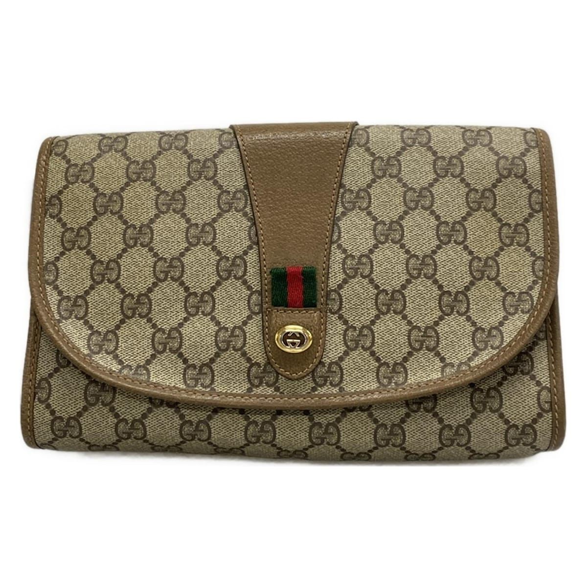 GUCCI(グッチ) クラッチバッグ GG柄/シェリー/オールドグッチ ベージュ