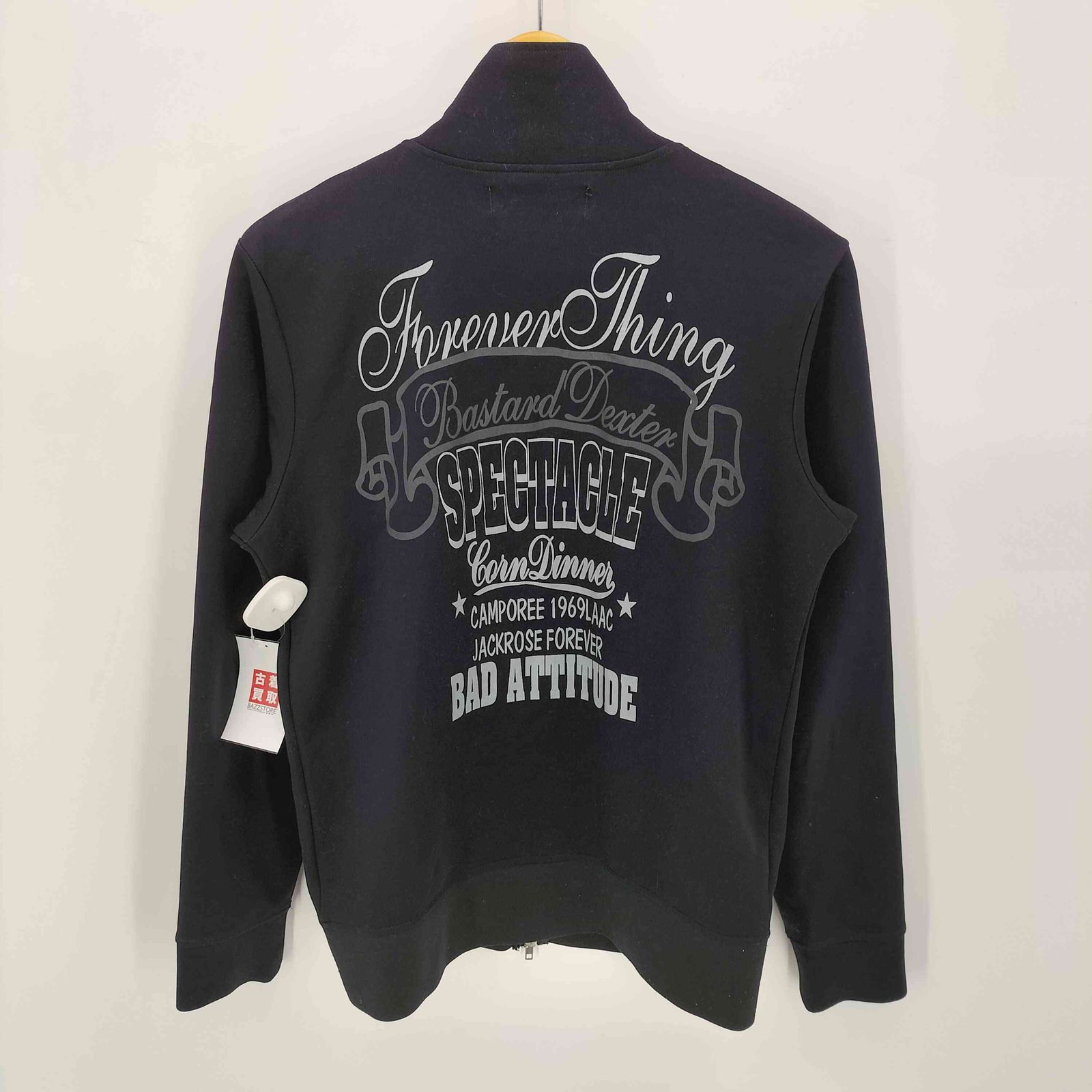ジャックローズ JACKROSE 両面 プリント ダブルジップ トラック 