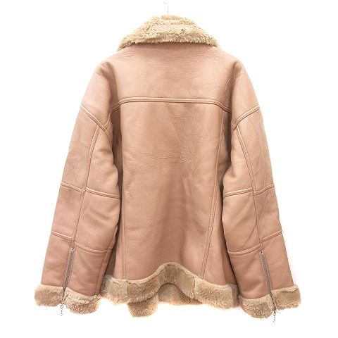 ジュエティ jouetie ジャケット フェイクレザー フェイクファー M