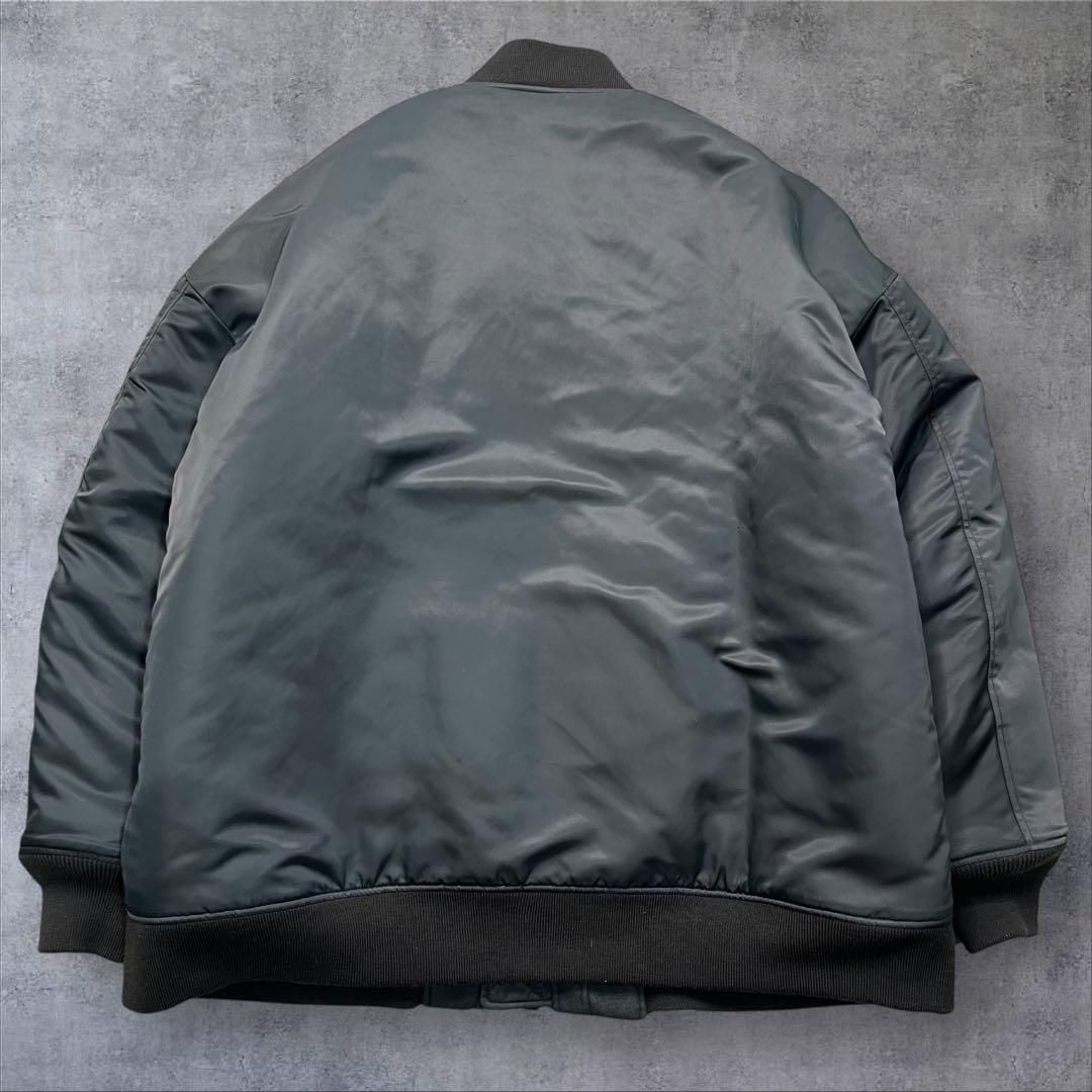 極美品】THE RERACS リラクス 中綿ジャケット MA-1 カーキグレー