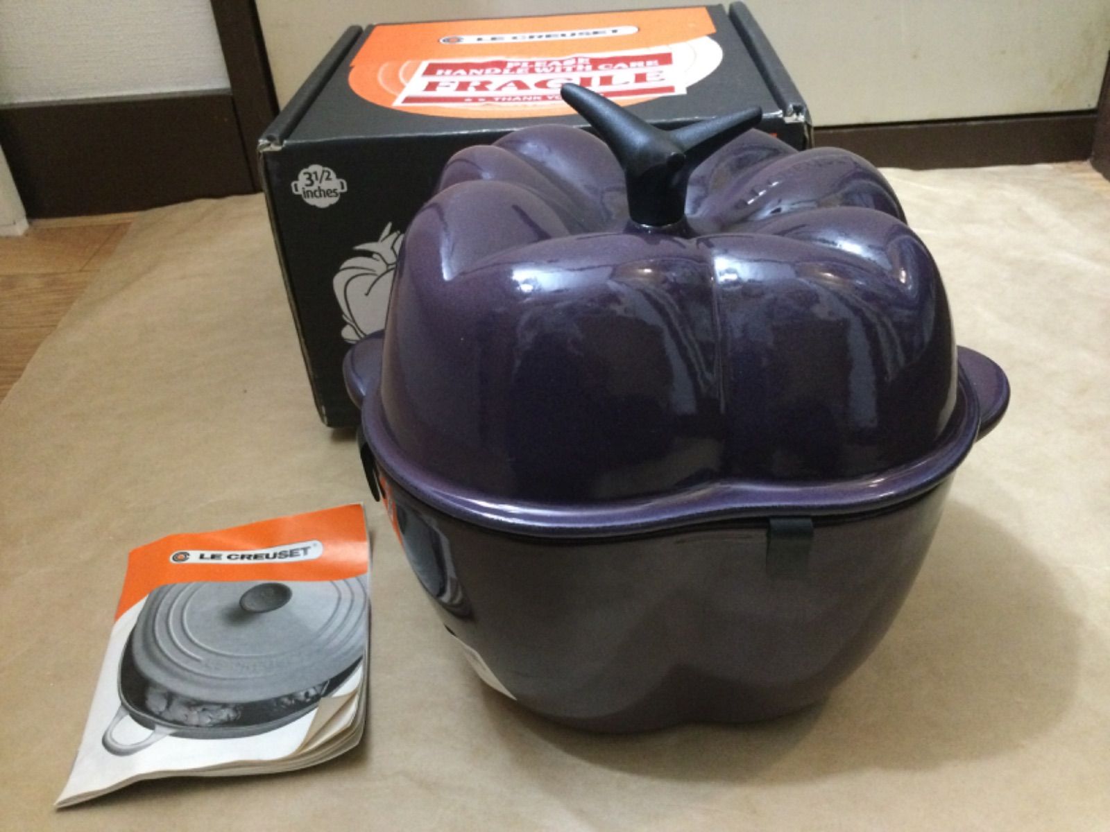 ♥ ル クルーゼ ピーマンココット 両手鍋 18 cm 2 L AUBERGINE