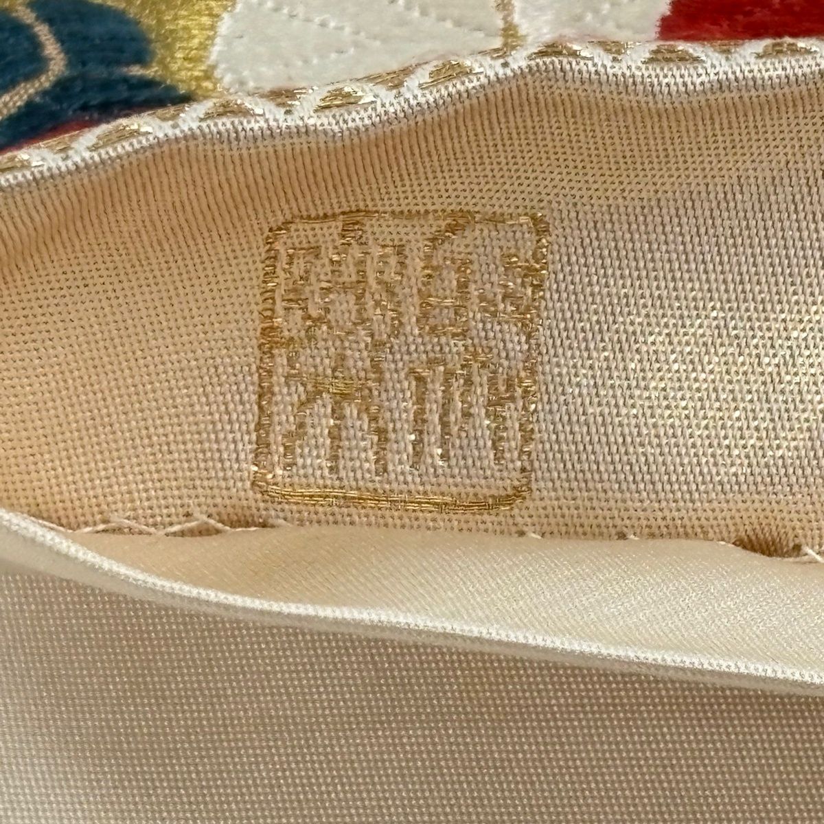 A 109袋帯 六通柄 唐織　金銀糸　花　雪輪　ベージュ　箔　正絹　フォーマル A 109袋帯 六通柄 唐織 金銀糸 花 雪輪 ベージュ 箔 正絹 フォーマル