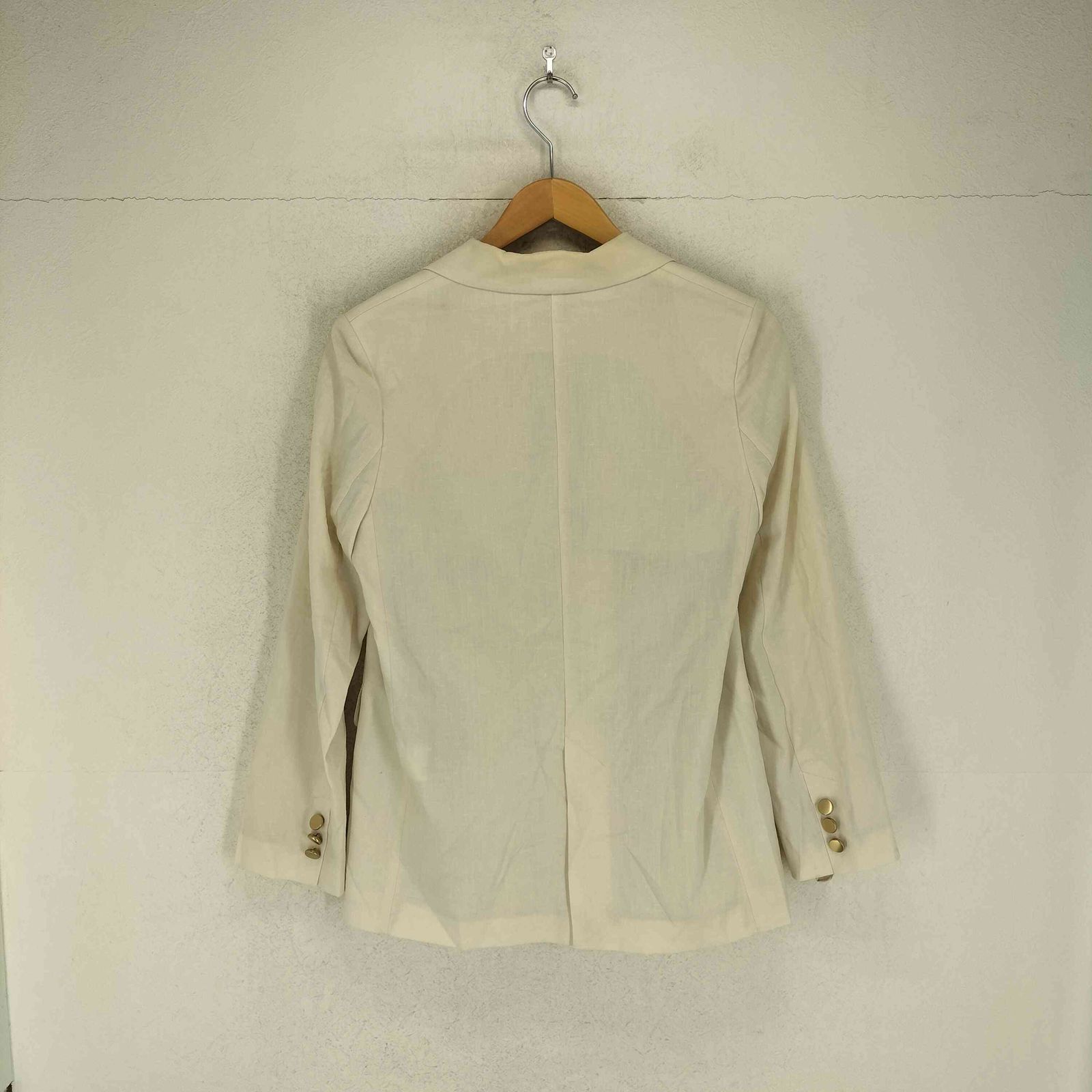 ノーブル Noble リネン混ダブルテーラードジャケット レディース 38