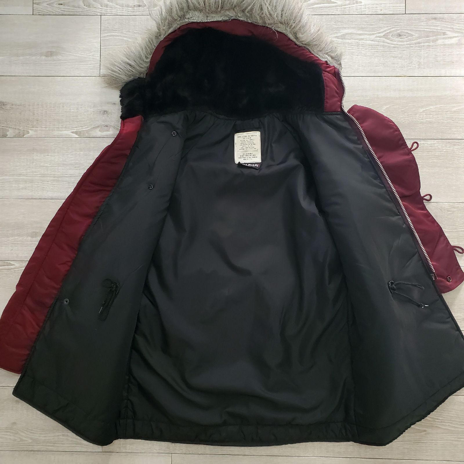 ALPHA INDUSTRIES アルファ□美品 1980s vintage USA製 N-3B フライト