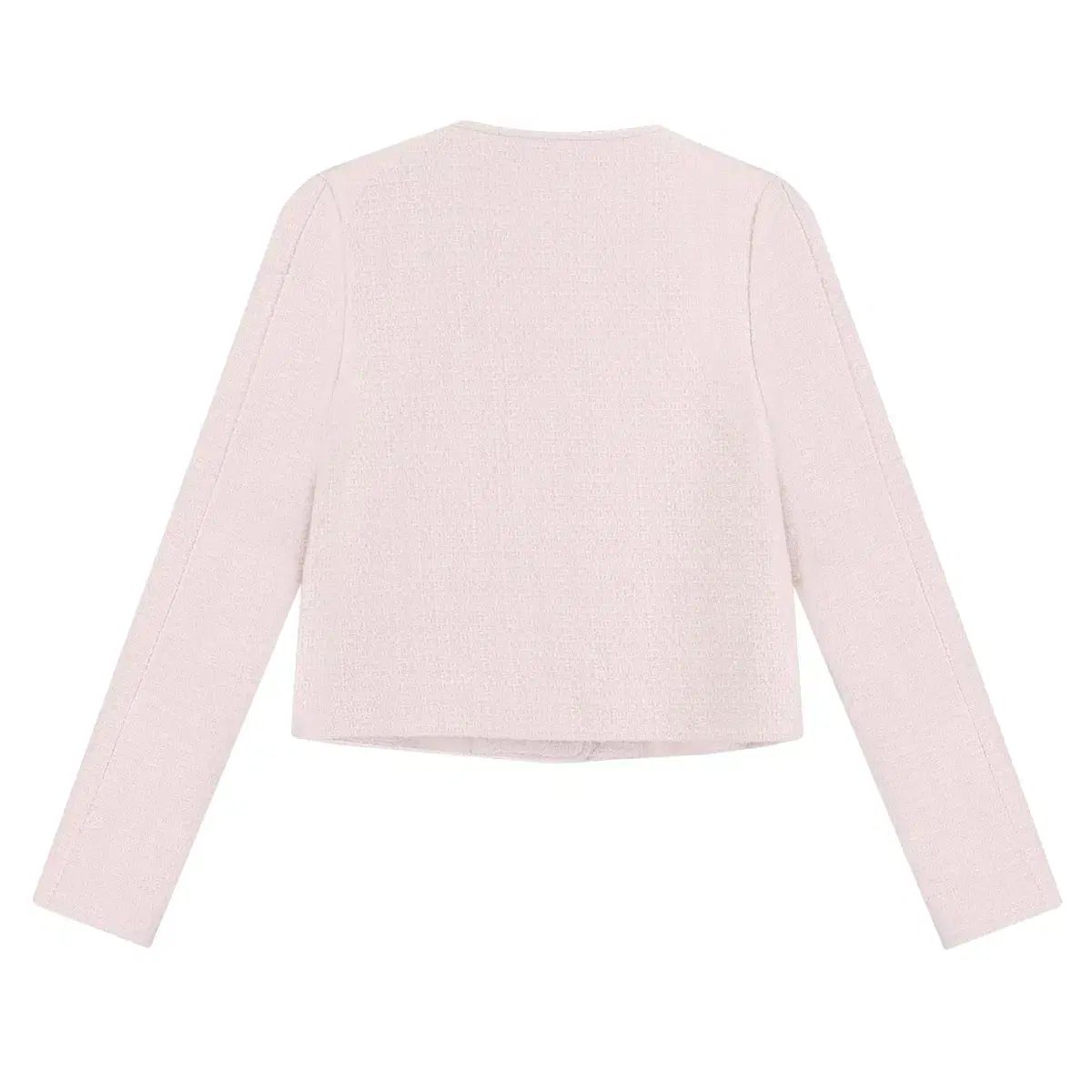 Kleesier ジャケット ピンク リボン 韓国 Kleesier クリーシエ カンディ リー リボン ツイード ジャケット