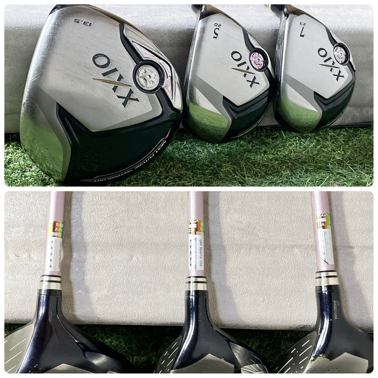 クラブのみ レディース ゴルフクラブセット XXIO MP700 MP500 希少ホワイトピンク】XXIO7 MP700 オール7代目 レディース L ゴルフ