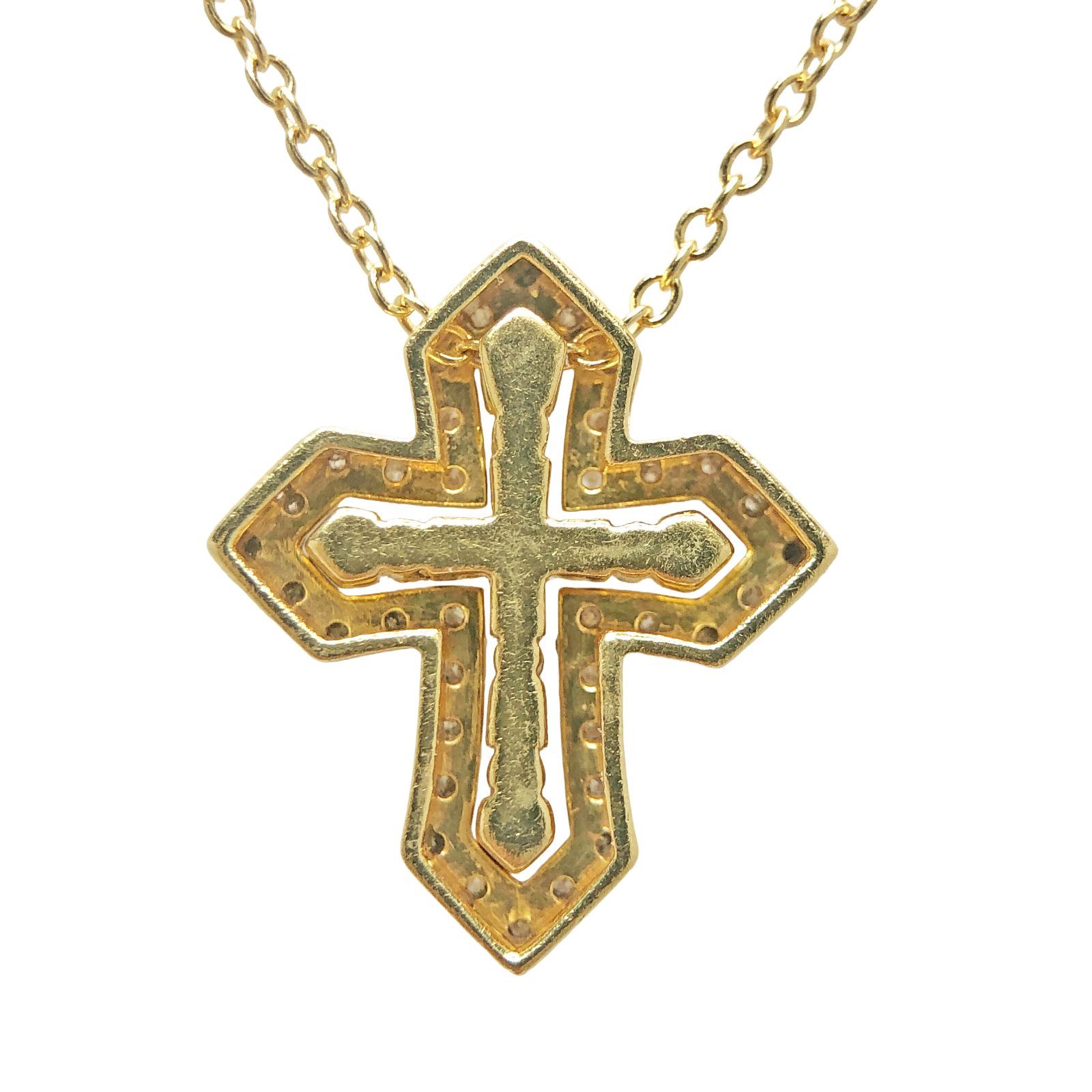 DAMIANI ダミアーニ ベルエポック クラウン クロス ネックレス size=S