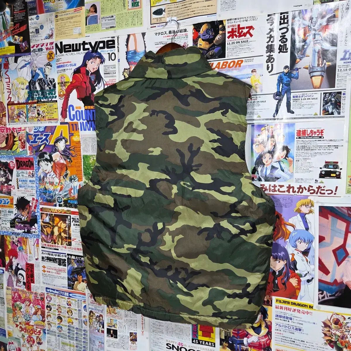 ミリタリー カモフラージュ リバーシブル ダウン ベスト - メルカリ