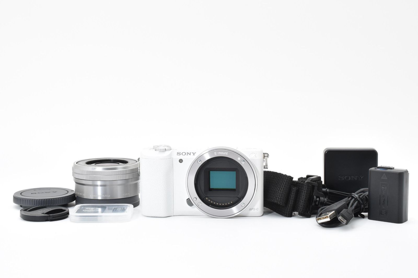 美品・完動品】SONY α5100 ホワイト パワーズームレンズキット ILCE