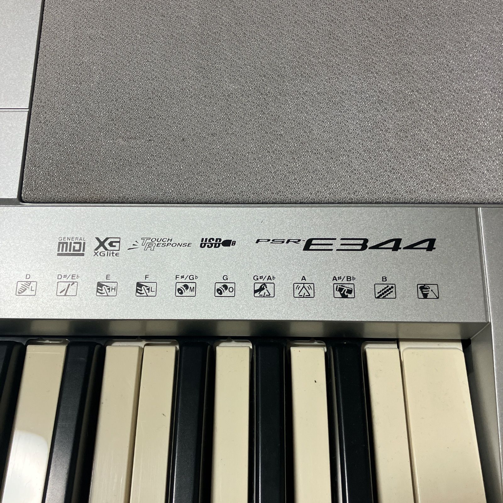 ヤマハ YAMAHA PSR-E344 電子キーボード 61鍵盤 14年製 譜面台付き