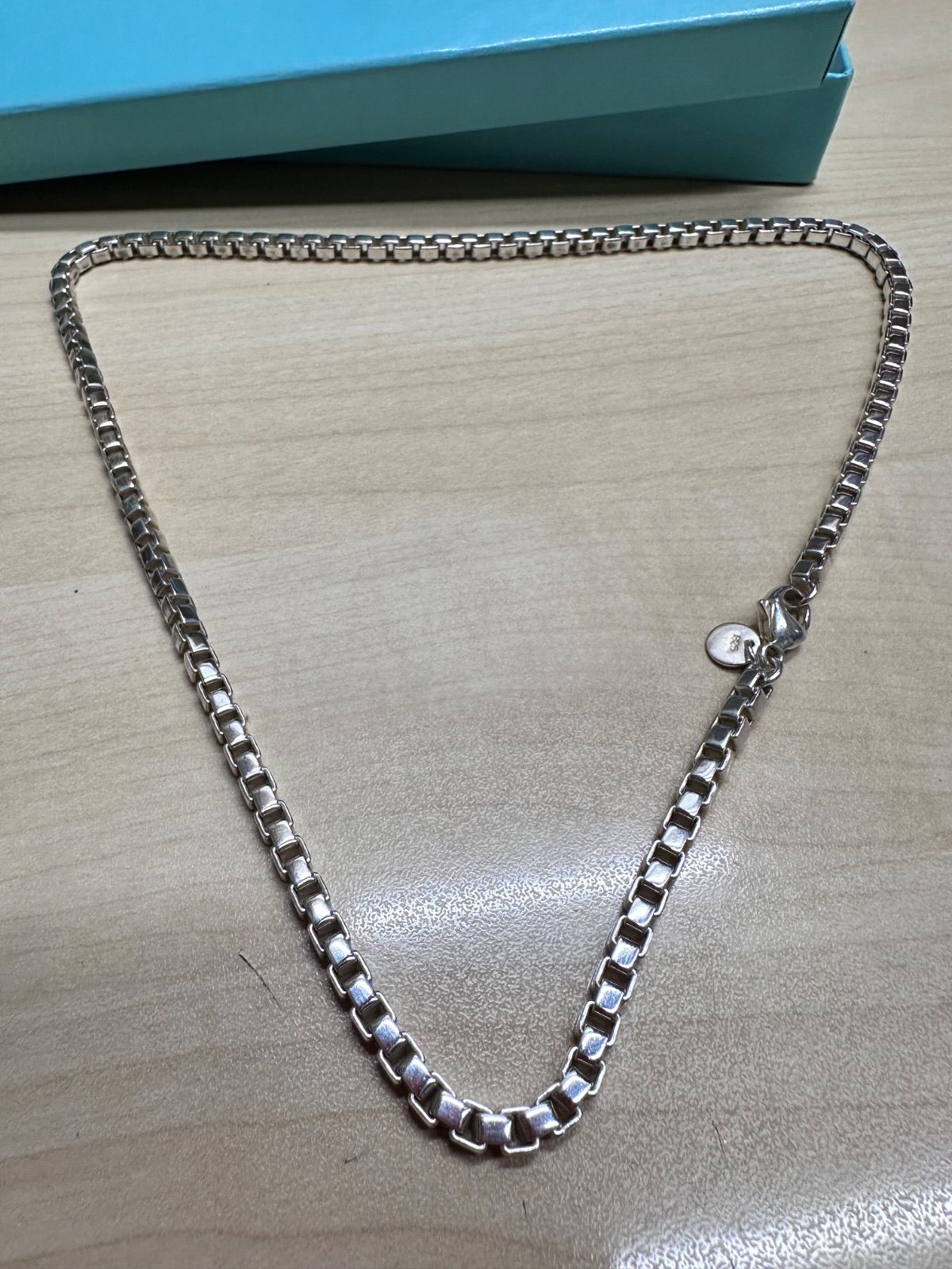 【箱・保存袋付】ティファニー ベネチアン ネックレス シルバー925 男女兼用 TIFFANY&Co. ティファニー ベネチアン ネックレス 925 35.2g 付属品 箱