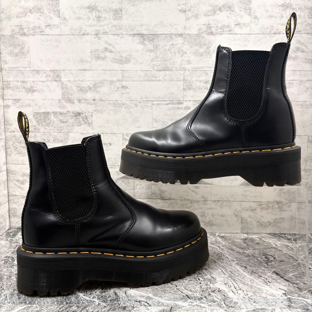 美品】 ドクターマーチン サイドゴアブーツ UK4 厚底 ブラック 23相当