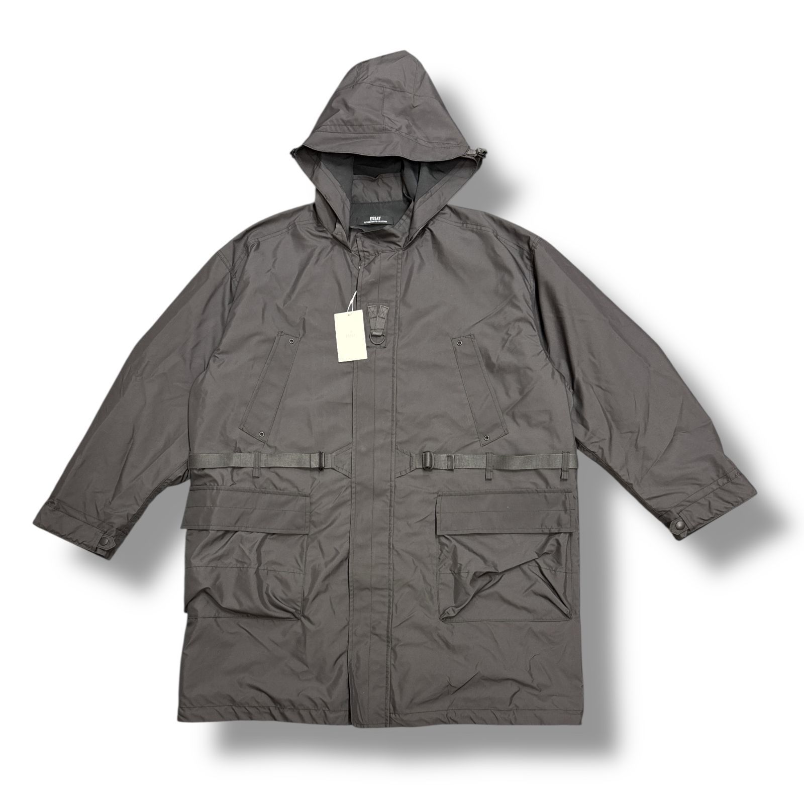 参考上代121000円 未使用 ESSAY Marine Tech Coat マリーンテックコート  エッセイ ES19C-02/B  B.チャコール 3 （92629A5） 参考上代121000円 未使用 ESSAY Marine Tech Coat マリーンテック