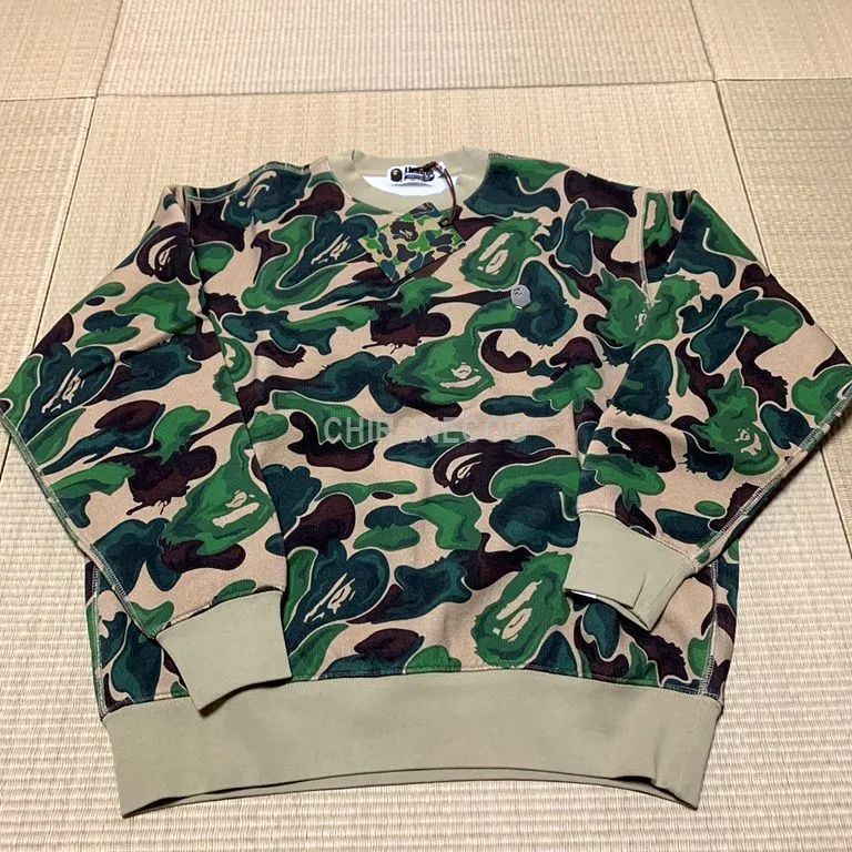 BAPE ART CAMO L ONE POINT CREWNECK GREEN CAMO アート カモ クルー 