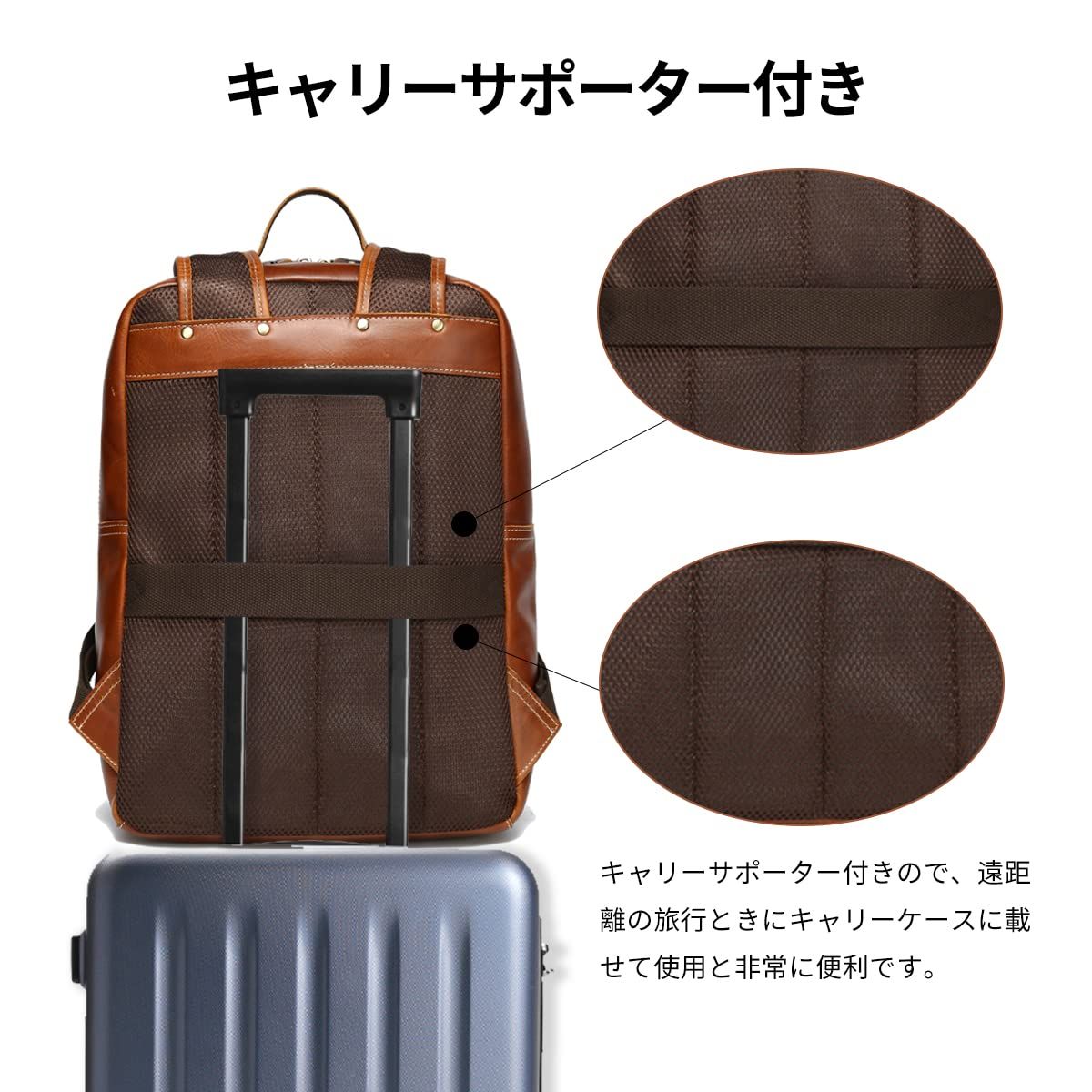 Morsut] リュック 本革 メンズ リュックサック バックパック ビジネス