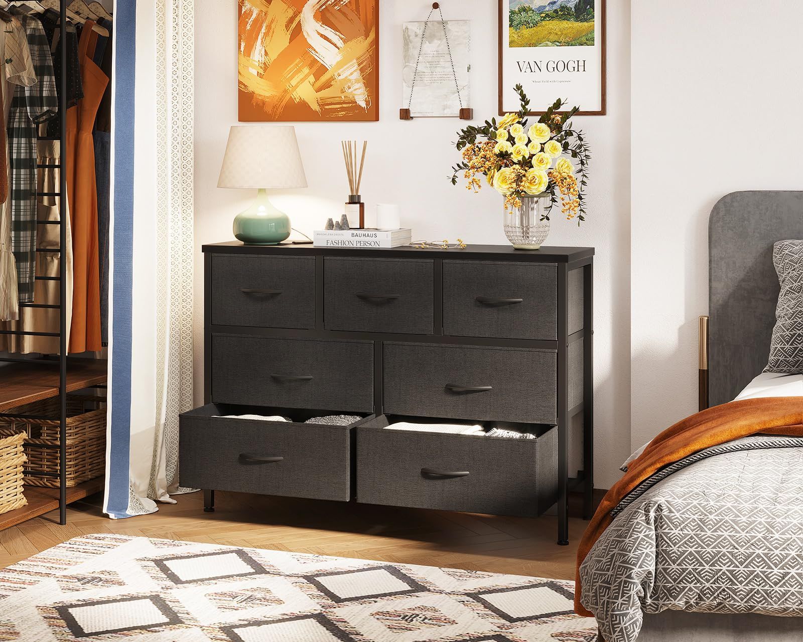 AODK チェスト タンス 棚 収納 幅100×奥行き30×高さ77.5cm たんす 大