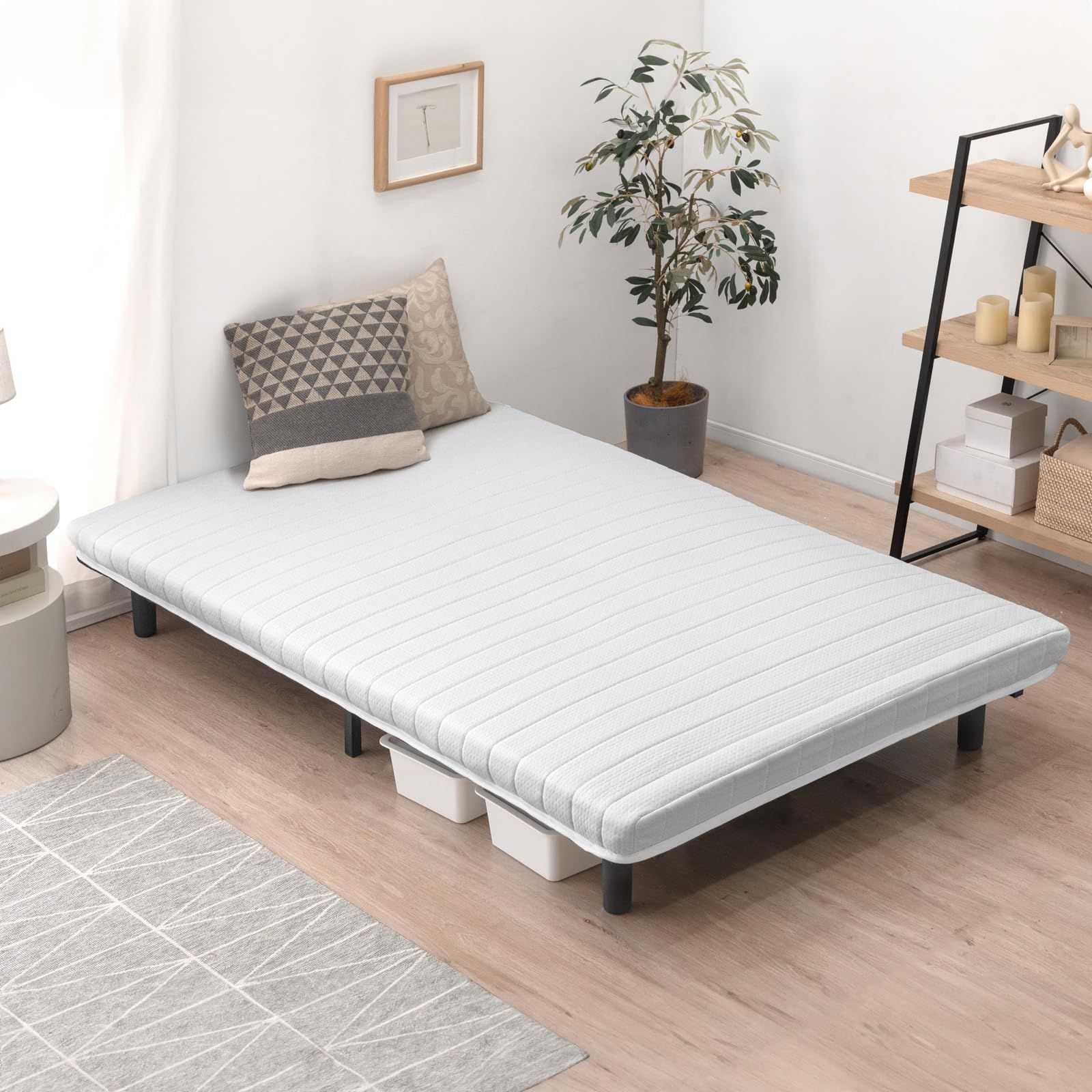 タンスのゲン 脚付きマットレス シングル【実用新案登録】組み立て楽々