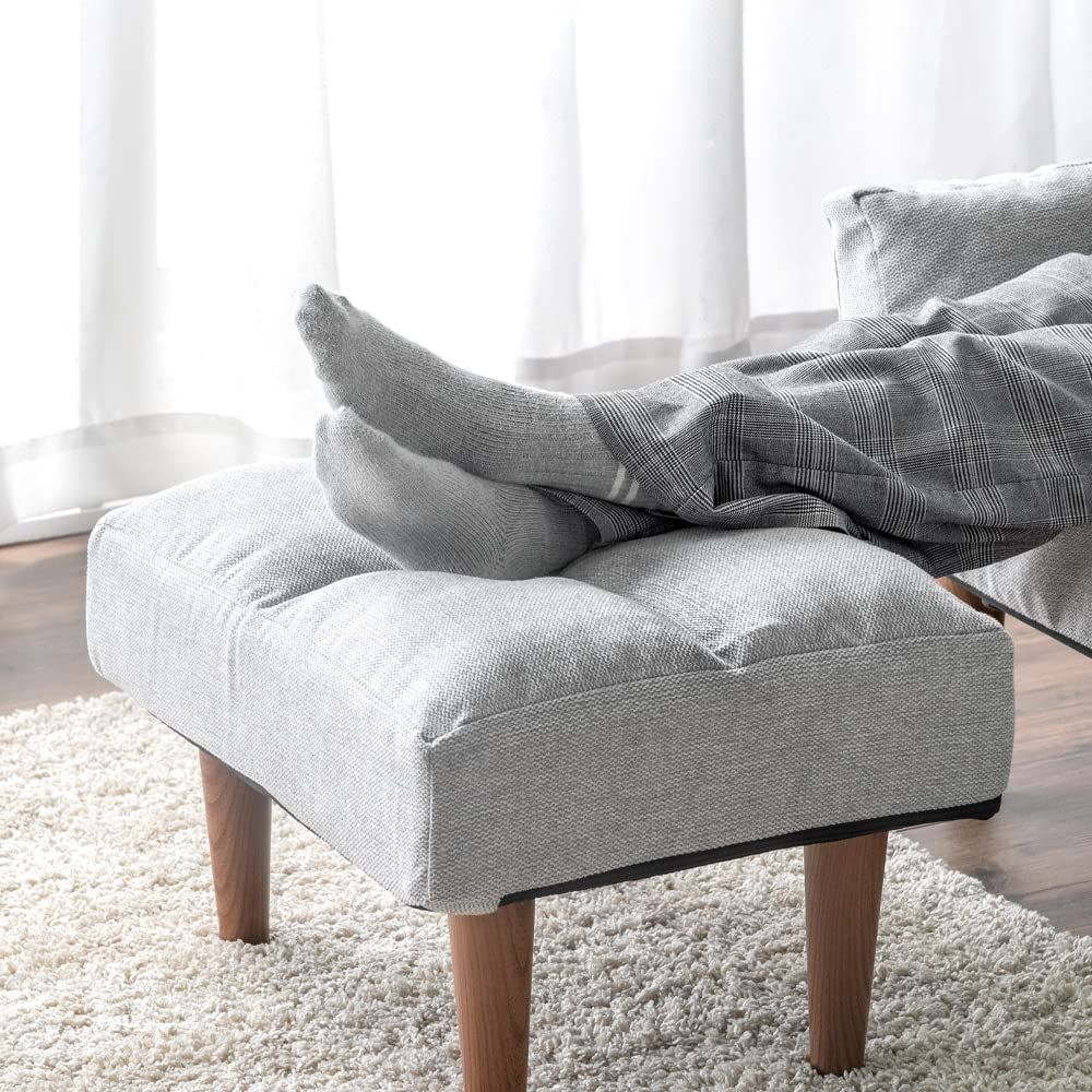 タンスのゲン オットマン 単品 へたりにくい ファブリック ソファ