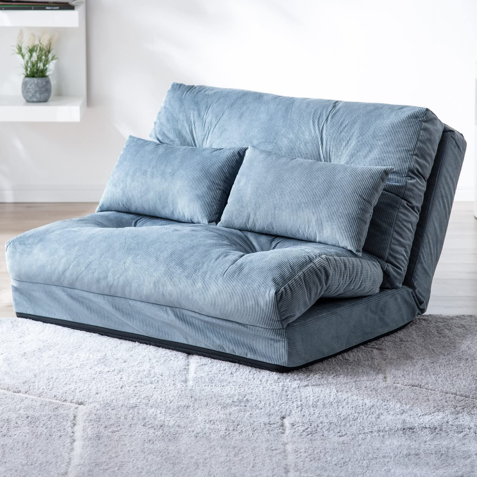 タンスのゲン ソファーベッド 3WAY 1人掛け 14段階リクライニング 極厚