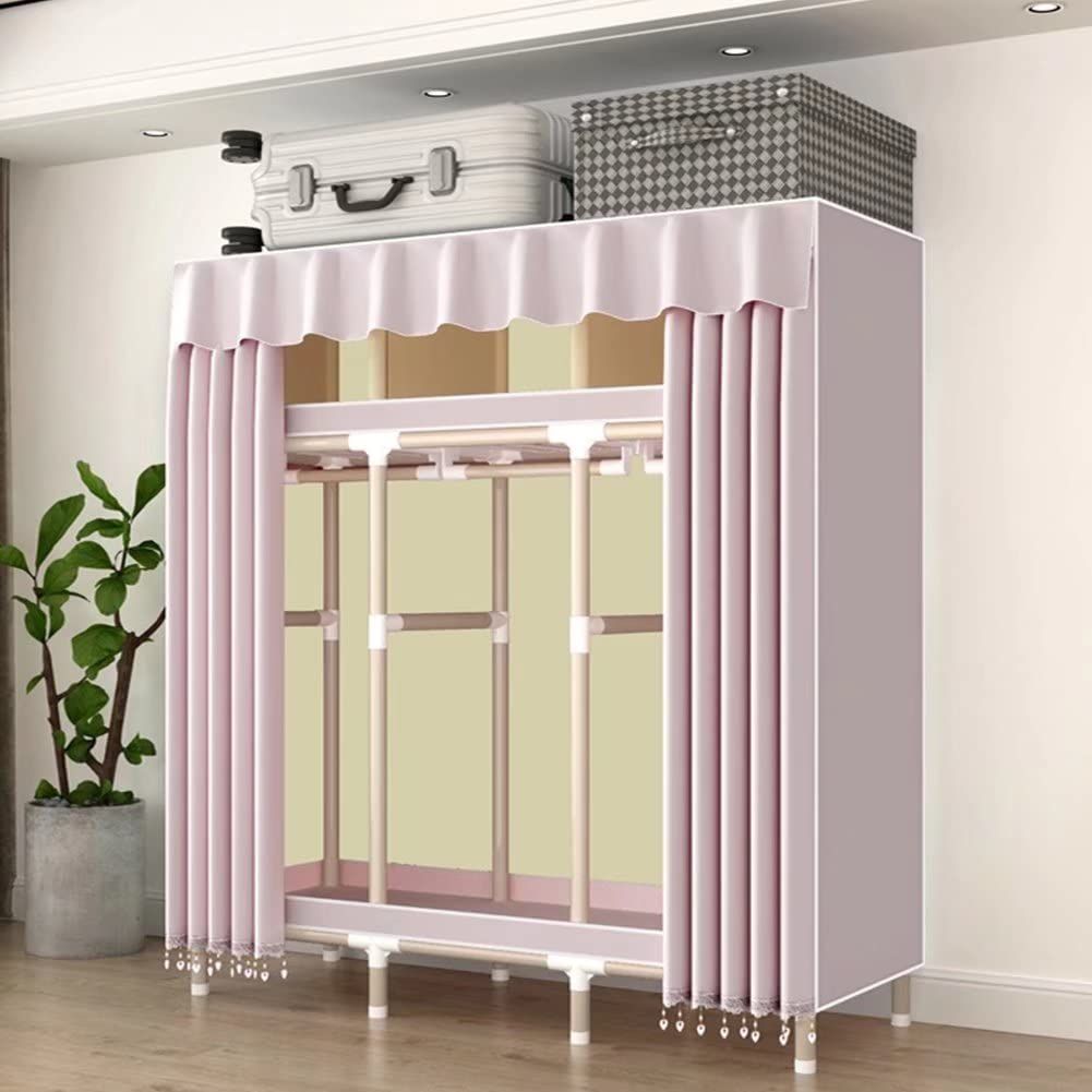 SUKIZUKI ワードローブ カバー付き 頑丈 大容量 ストレージ