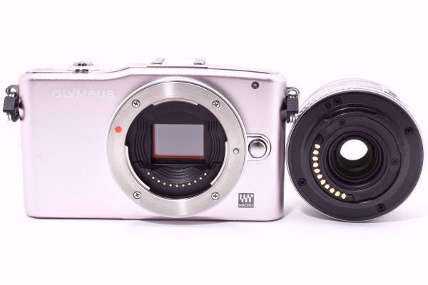 極美品｜OLYMPUS PEN Mini E-PM1 レンズセット ピンク｜M107 - メルカリ