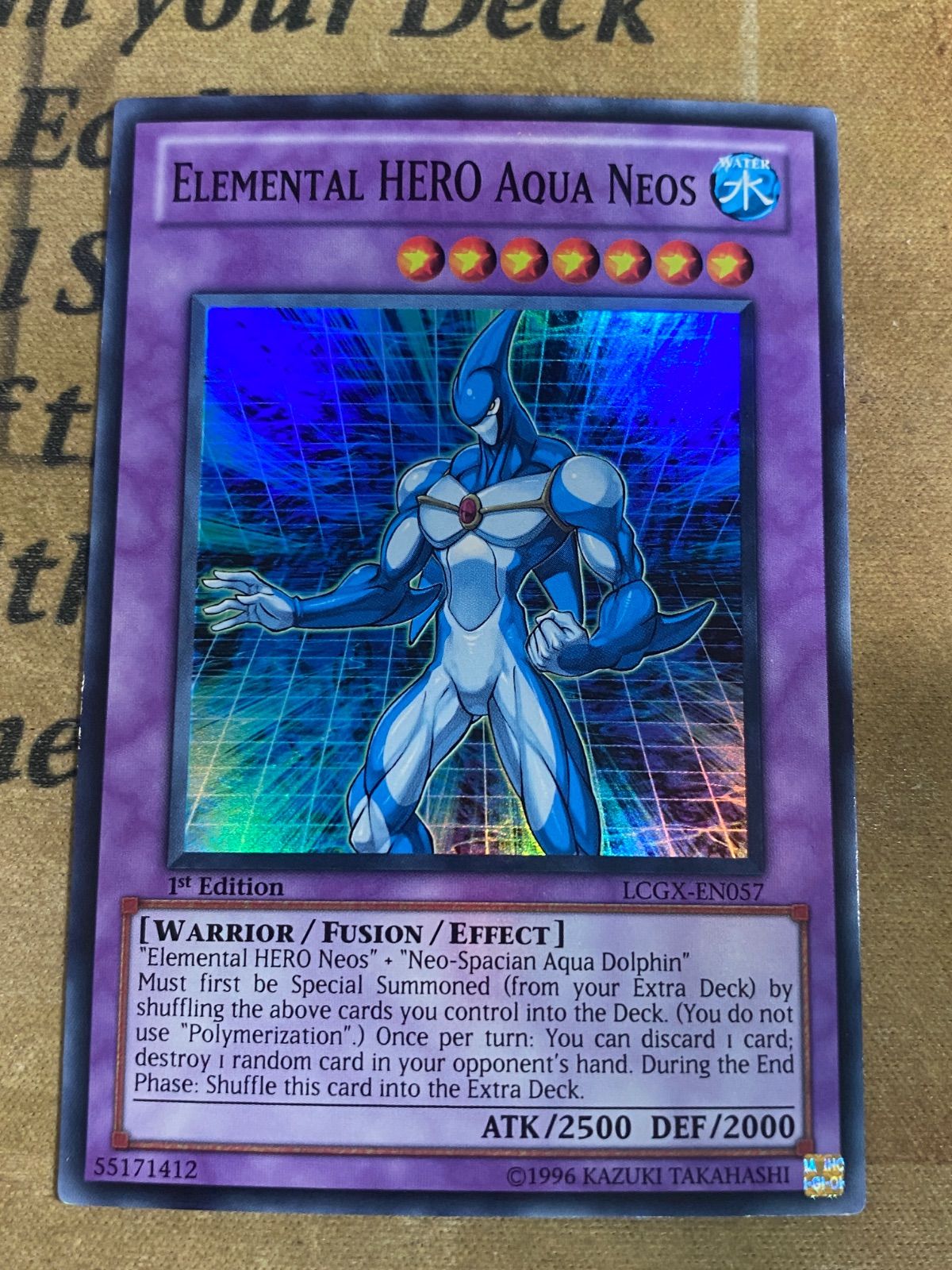遊戯王 E・HERO アクアネオス 英語 LCGX 1st スーパーレア - メルカリ