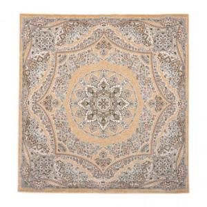 鹿田産業 フローラ ベルギー製モケット織り カーペット ベージュ 195 X cm 2238274