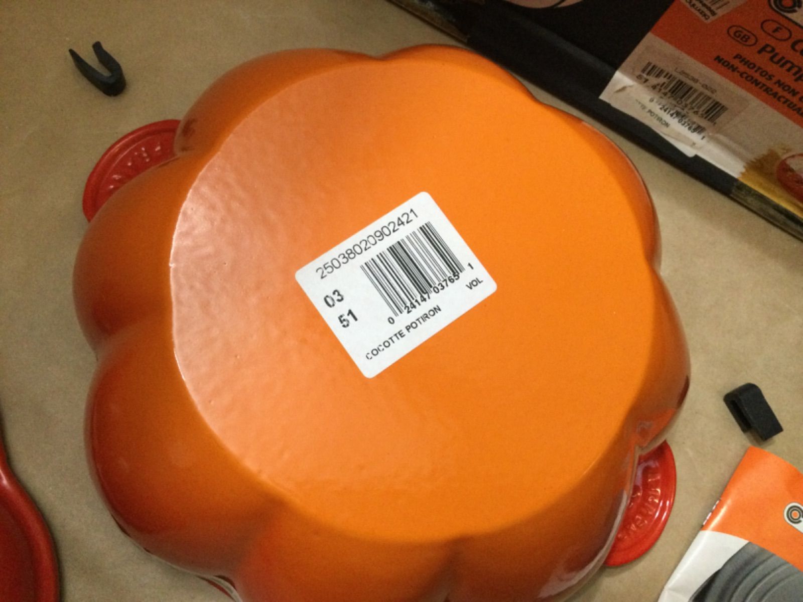  ♥ ル クルーゼ パンプキンココット両手鍋 22 cm テラコッタ 両手鍋 鍋 グリル