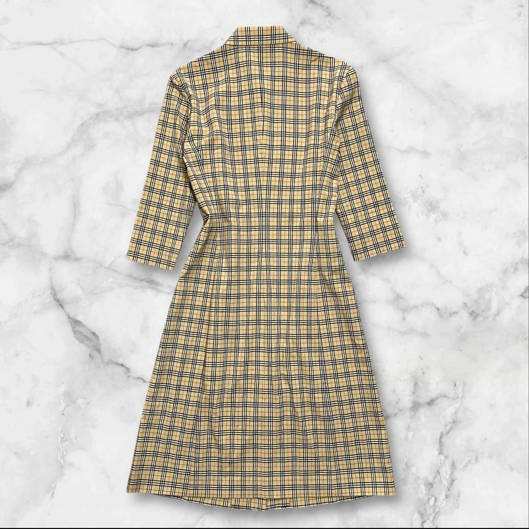 美品 バーバリーブルーレーベル シャツワンピース L ホースロゴ ノバ