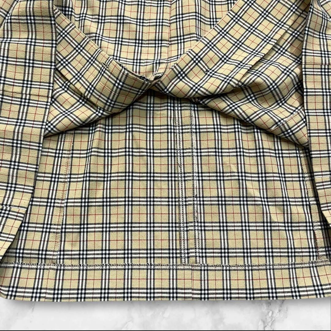 美品 バーバリーブルーレーベル シャツワンピース L ホースロゴ ノバ
