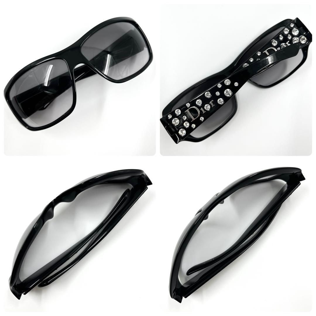 レア】ディオール サングラス ライトストーン ブラック グラデ