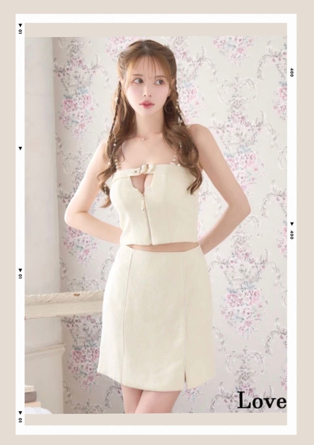 新品 セットアップ ミニドレス キャバ Love Rich ラブリッチ 白 - メルカリ