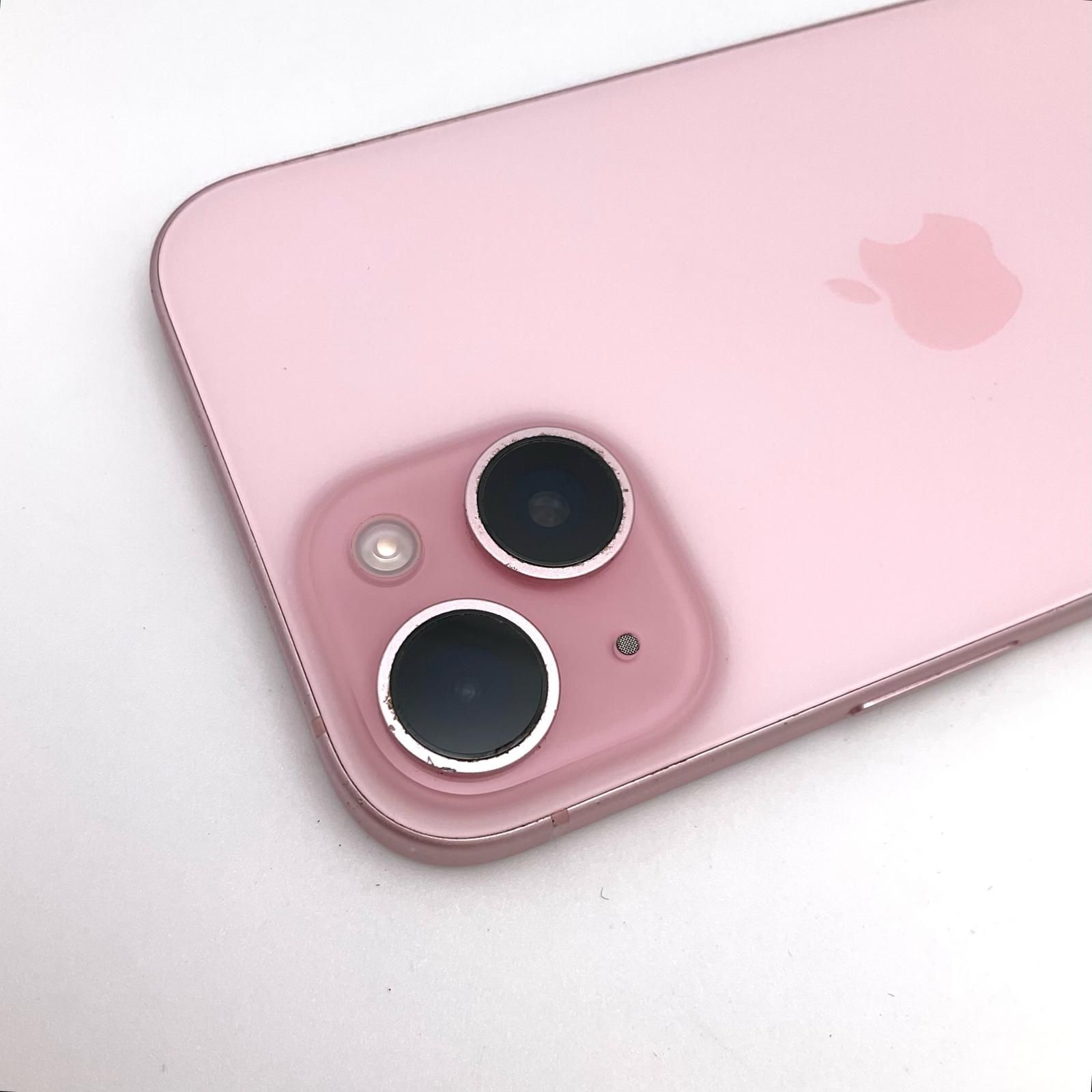 iPhone 15 256GB ピンク SIMフリー 白ロム 85%【難有】【最速発送