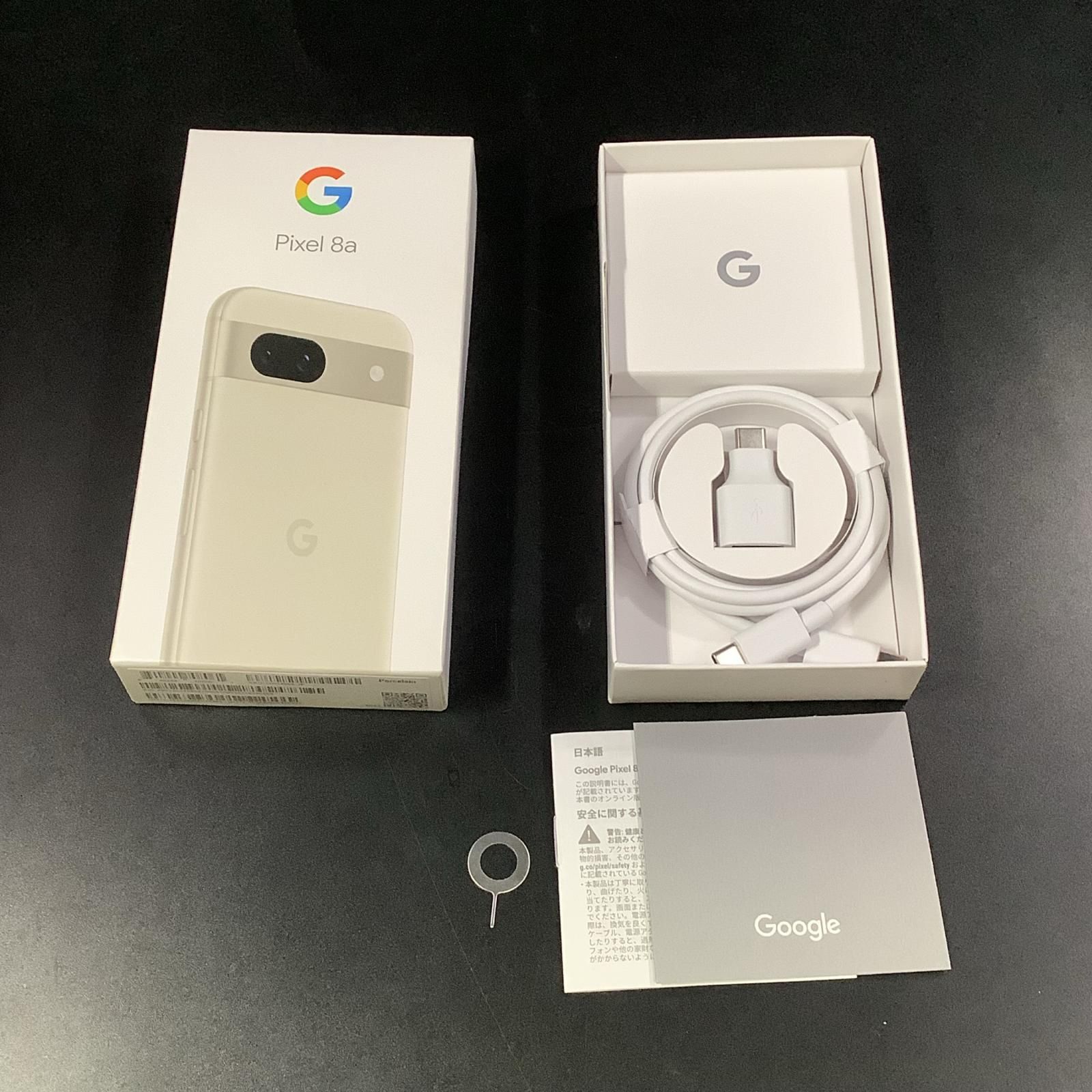 Google Pixel 8a 128GB Porcelain au G576D 白ロム 超美品 動作確認済