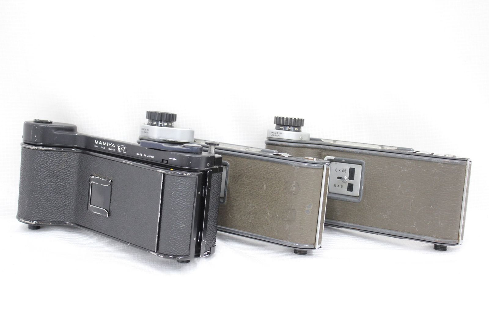 返品保証】 マミヤ Mamiya 6×9 , 6×7 2個 ロールフィルムホルダー 3個