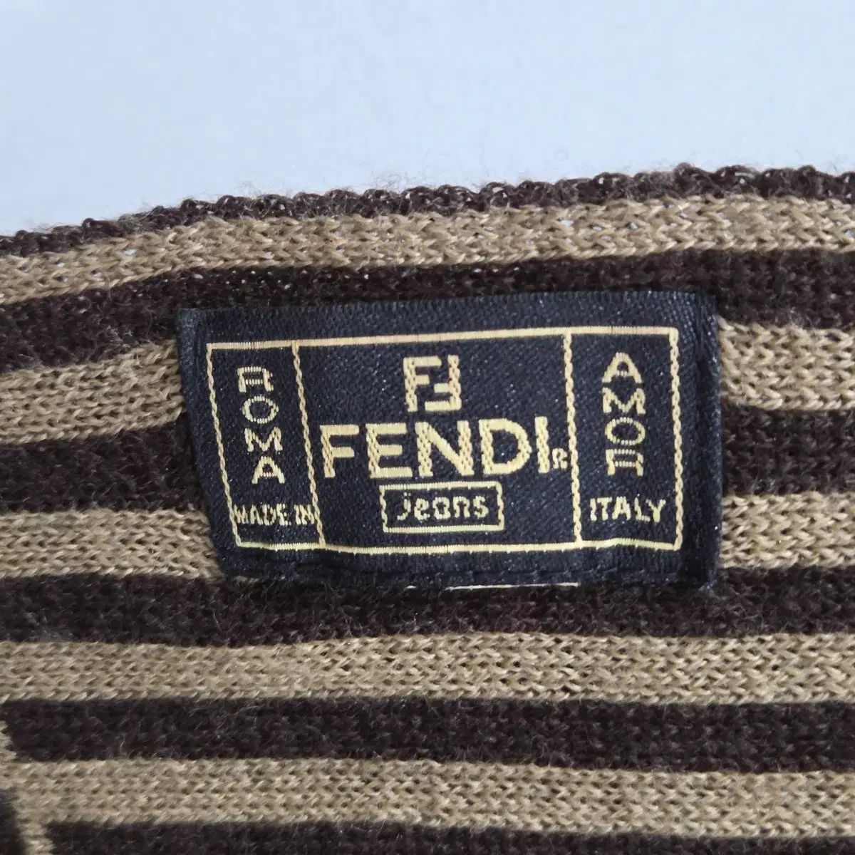25 超美品　FENDI　フェンディ　ズッカ　マフラー 中古・古着通販】FENDI (フェンディ) ズッカ柄マフラー ブラウン