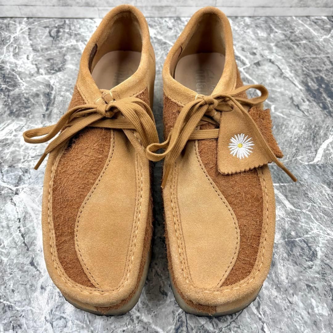 美品 クラークスオリジナル ワラビー タン コンビネーション 26.5