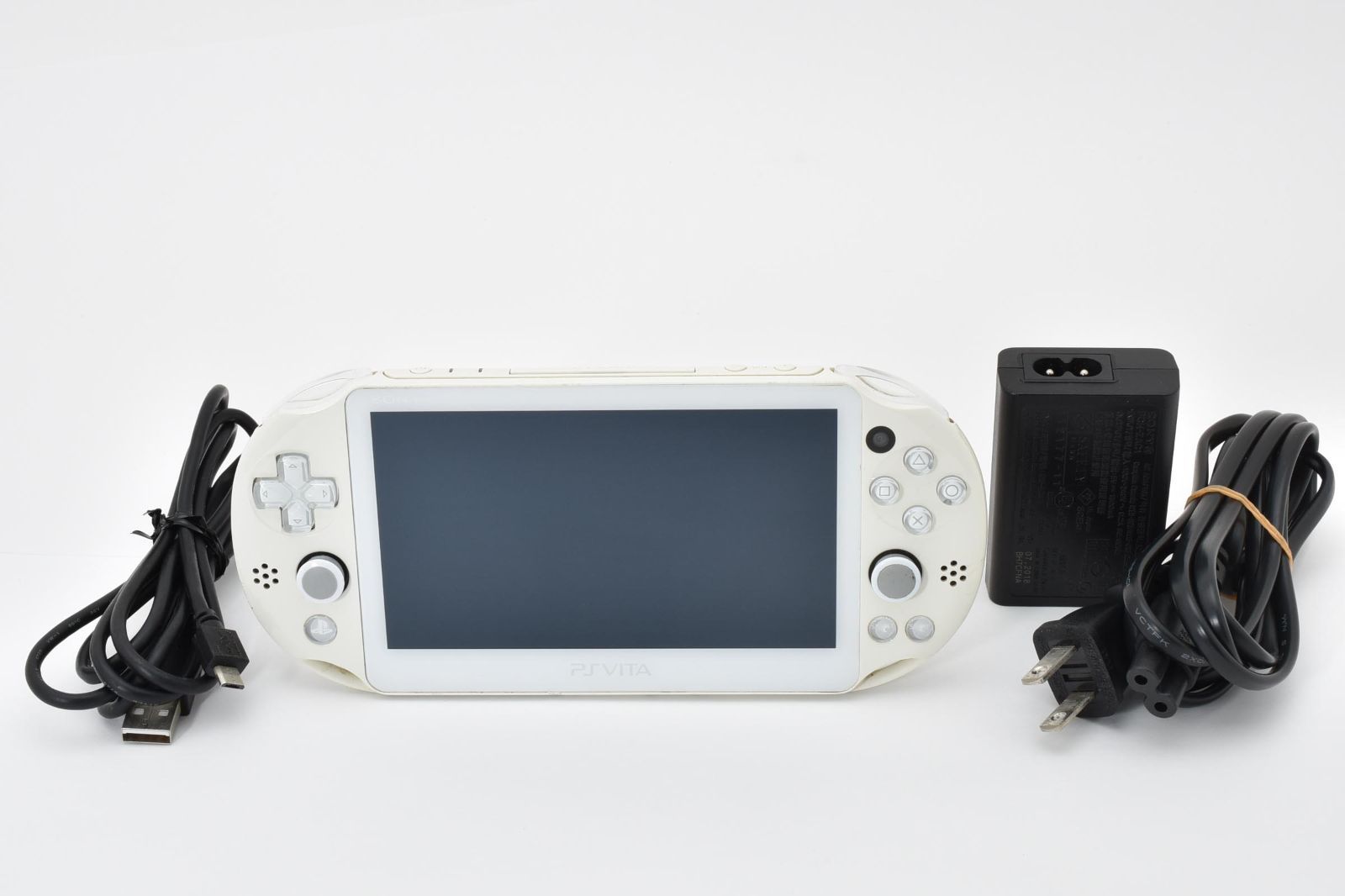 液晶美品・完動品】PSVita PCH-2000 ZA12 ホワイト 充電器／メモリ