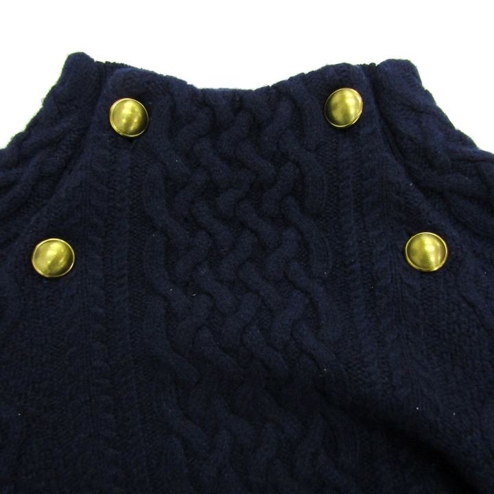 美品　フレームワーク　ミックス糸ウールニット　ウール100%　長袖ニット フレームワーク ニット セーター 長袖 ウール100% ハミルトンウール