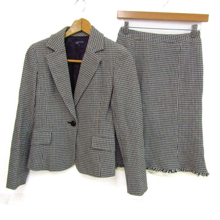 クミキョク スーツ セットアップ シルク混 ストレッチ 上下セット 白