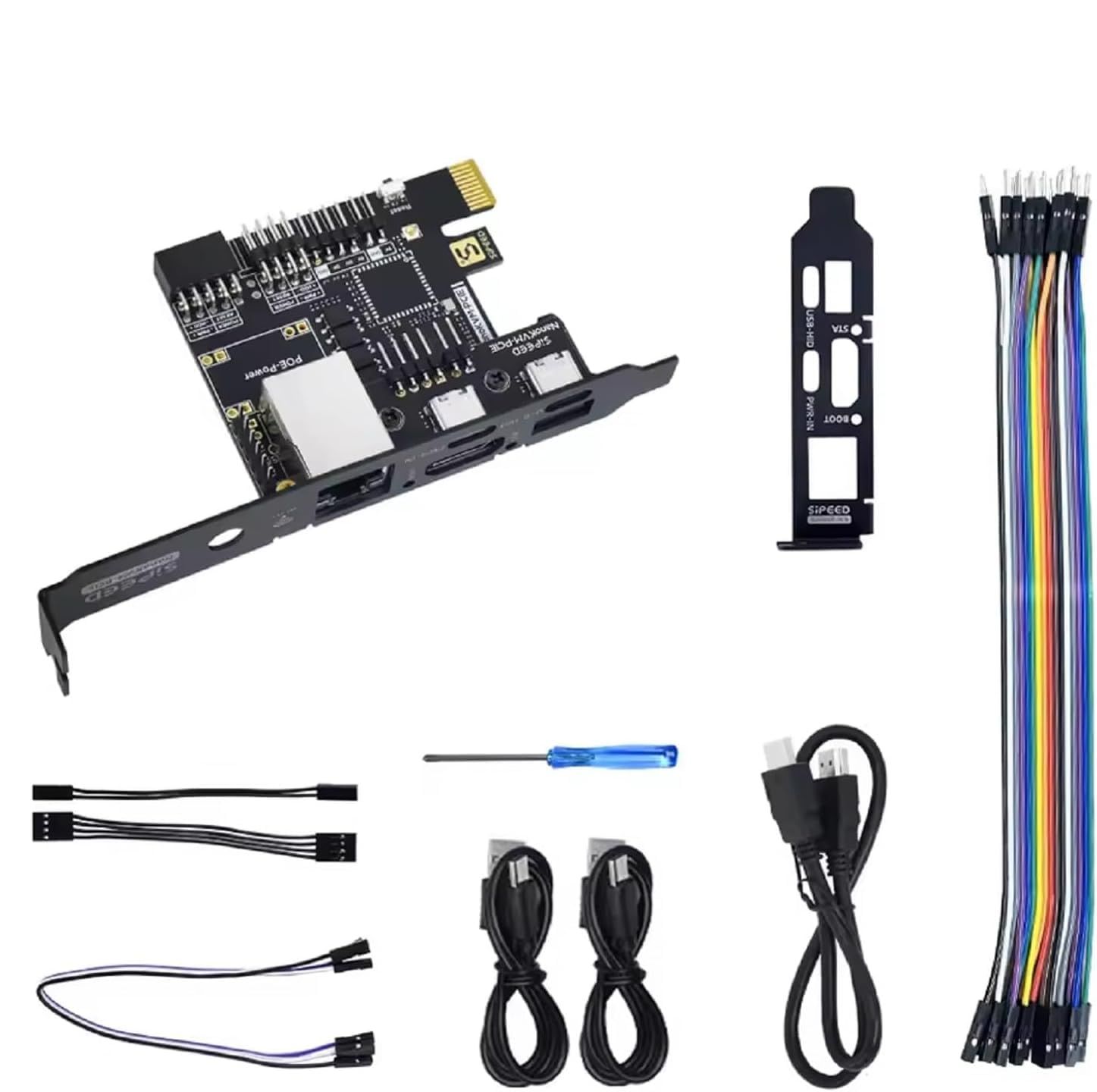 新品 WayPonDEV Sipeed NanoKVM-PCIe IP-KVM リモート コントロール操作保守サーバー、DDR3 RISC-V  Linux 開発ボード、1TOPS NPU 1GHz SG2002 RISC-V CPU、PCIe 100M ネット - メルカリ