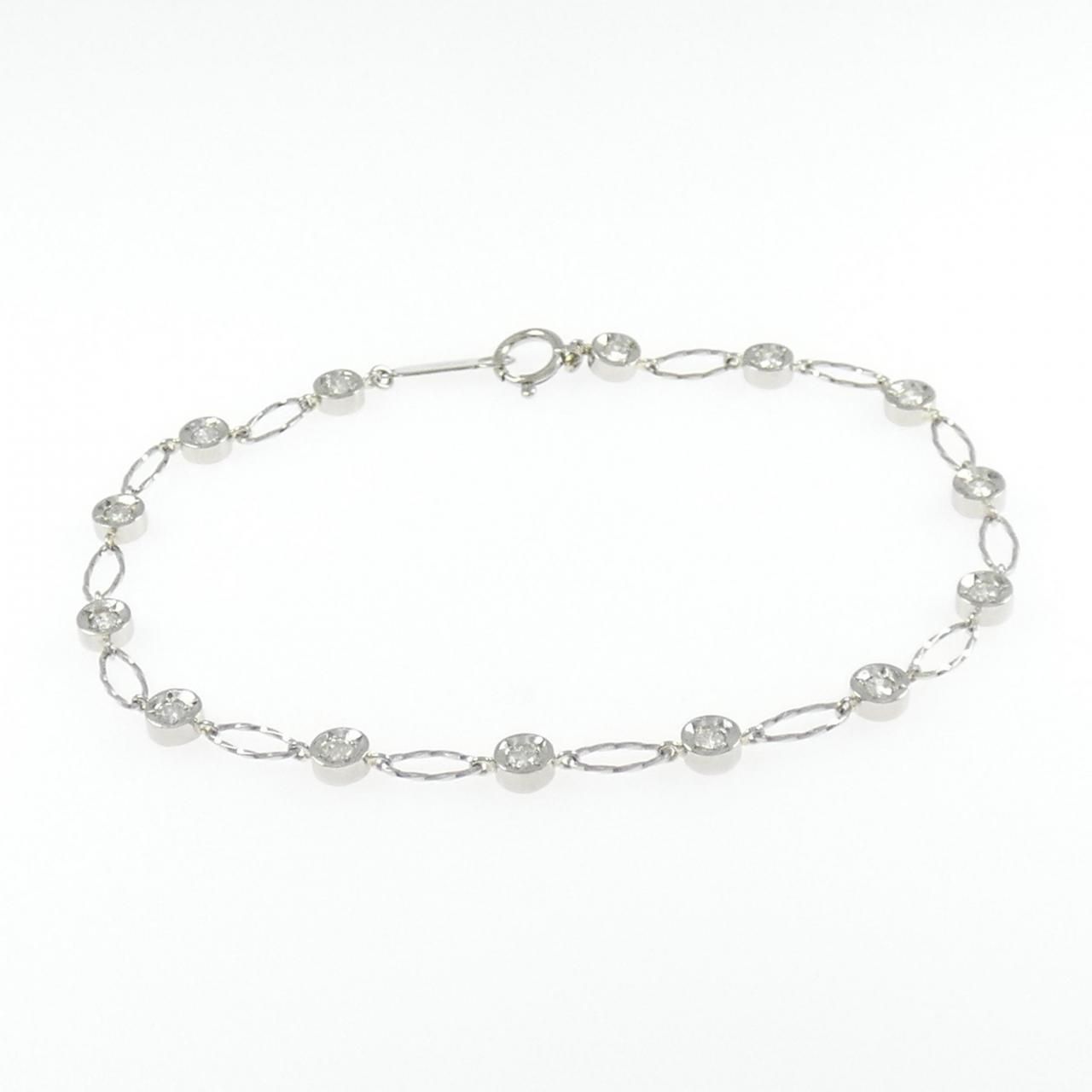 PT850 ダイヤモンド ブレスレット 0.50CT - メルカリ