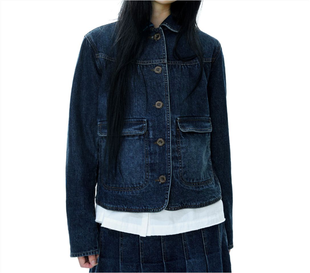 イッセイミヤケデニムジャケット 新品) ISSEY MIYAKE イッセイミヤケ ディープ デニム ジャケット