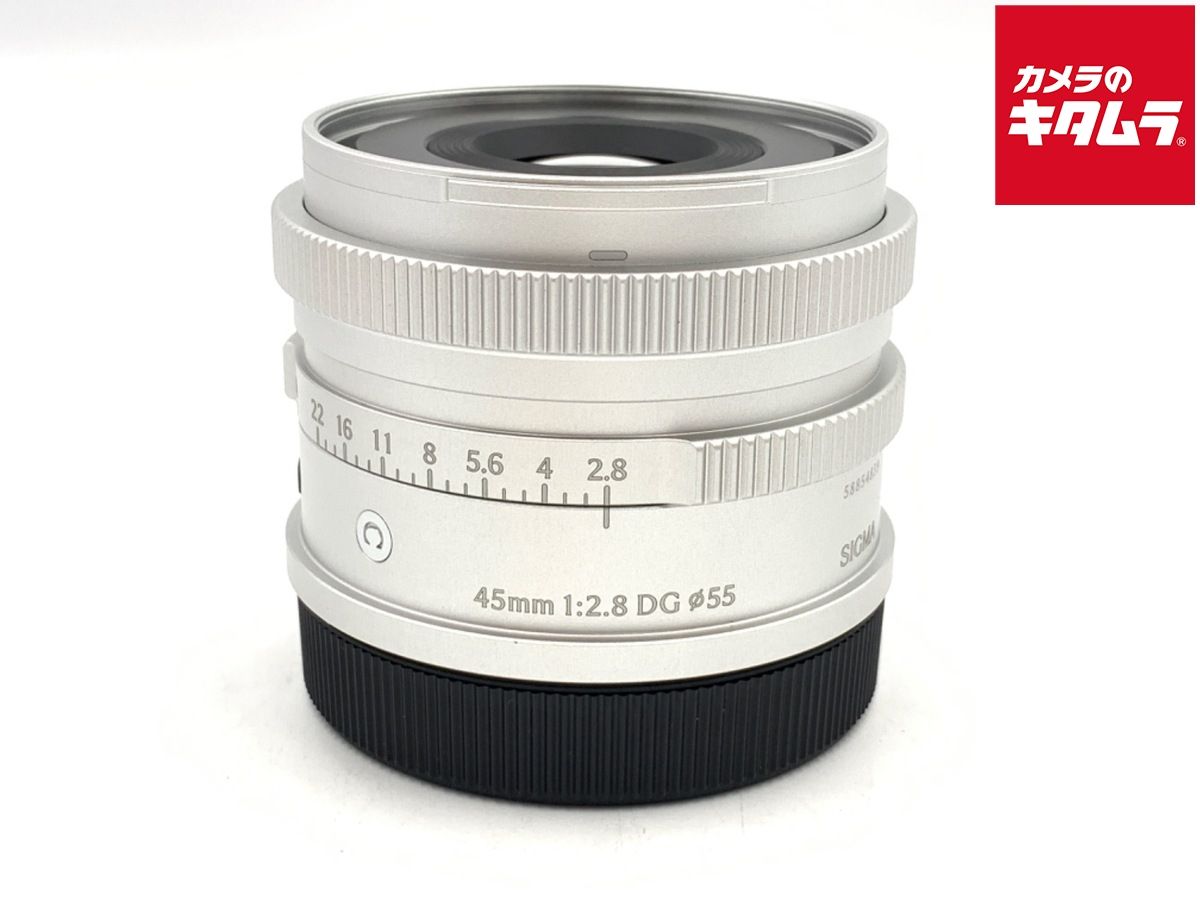 【美品】SIGMA 45mm f2.8 CONTEMPORARY シルバー 新品 SIGMA 45mm F2.8 DG【Lマウント】 シルバー 45mm F2.8 DG