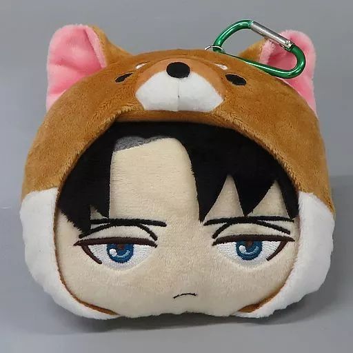 中古】雑貨 リヴァイ・アッカーマン あにまるっこぬいぐるみパスケース