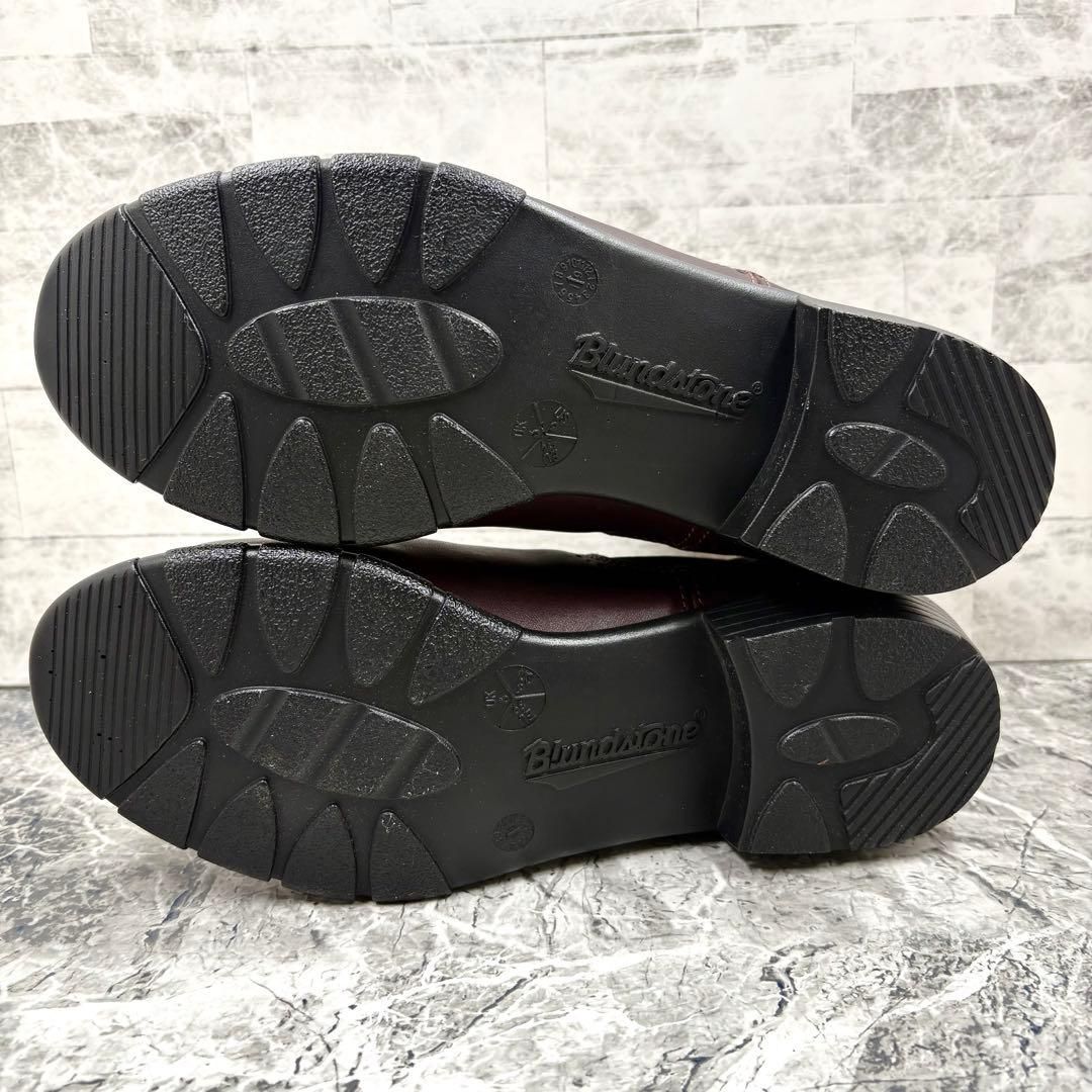 極美品】 ブランドストーン サイドゴアブーツ UK6 メダリオン ボルドー