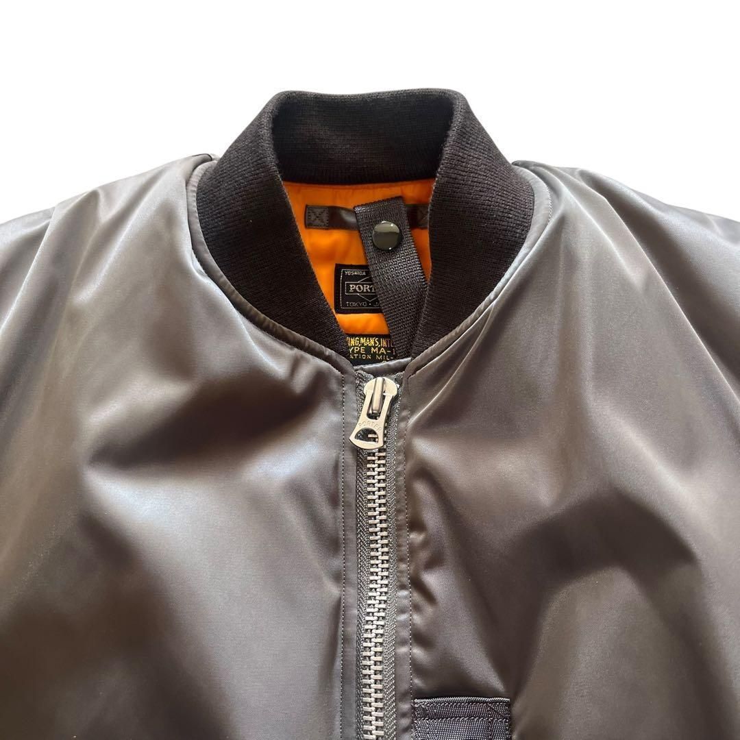 極美品】 ポーター バズリクソンズ ma-1 シルバーグレー 36 限定コラボ