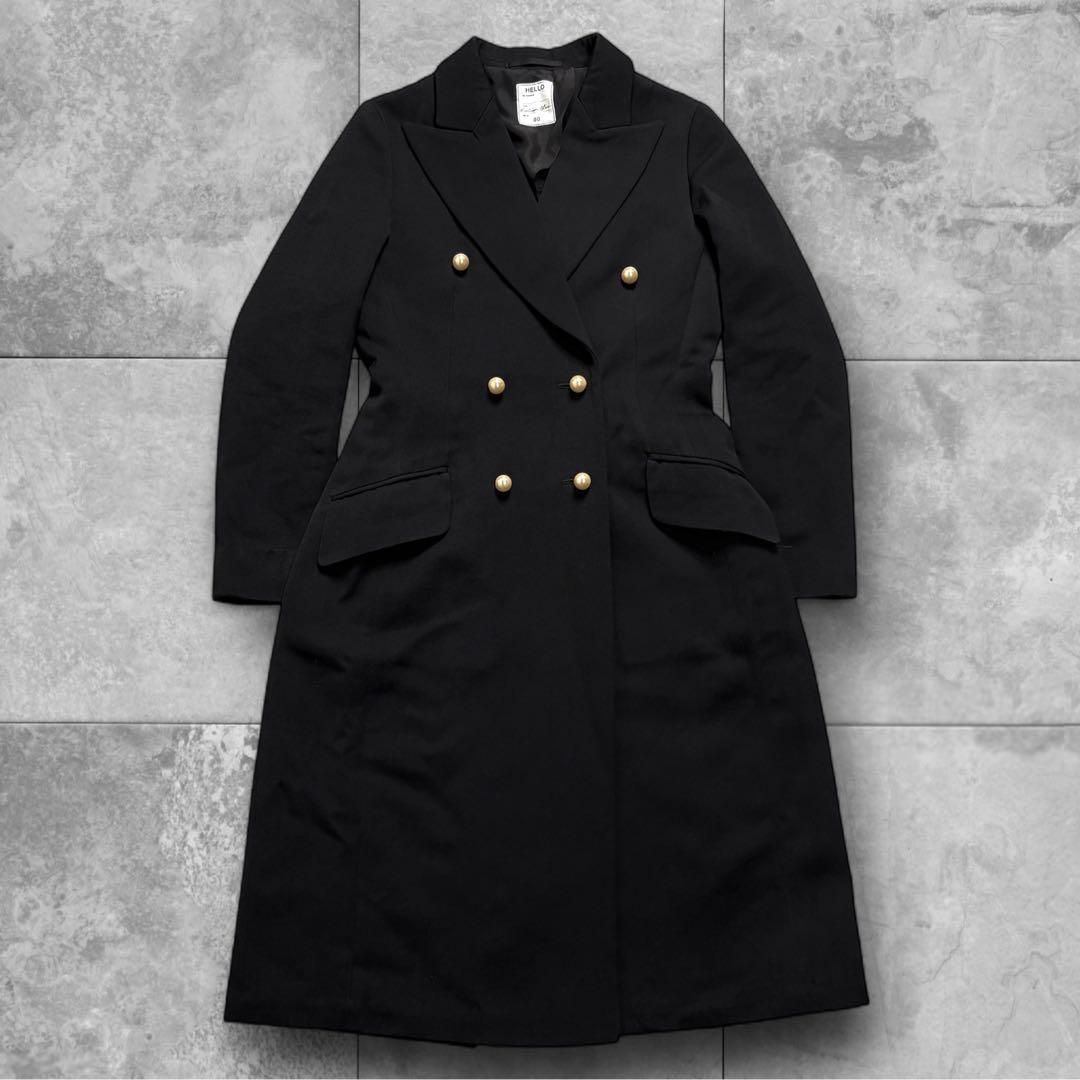 マディソンブルー パール ダブル チェスターコート ブラック 00 ロング